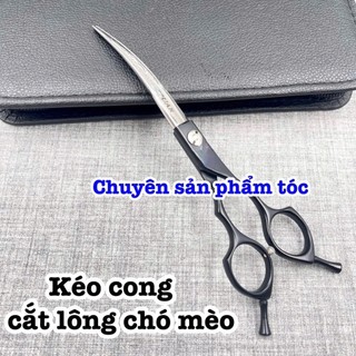 ✅freeship✅ Kéo cong cắt tỉa lông thú cưng cao cấp 6.0