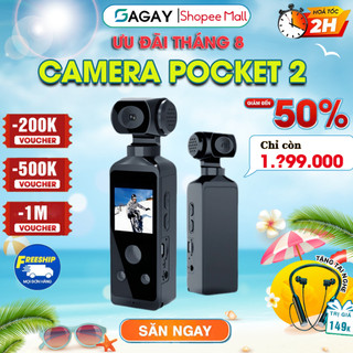 Camera hành trình GOPRO Pocket 2, máy ảnh mini camera 4K, đa dạng chức năng, nhỏ gọn, chống rung tốt