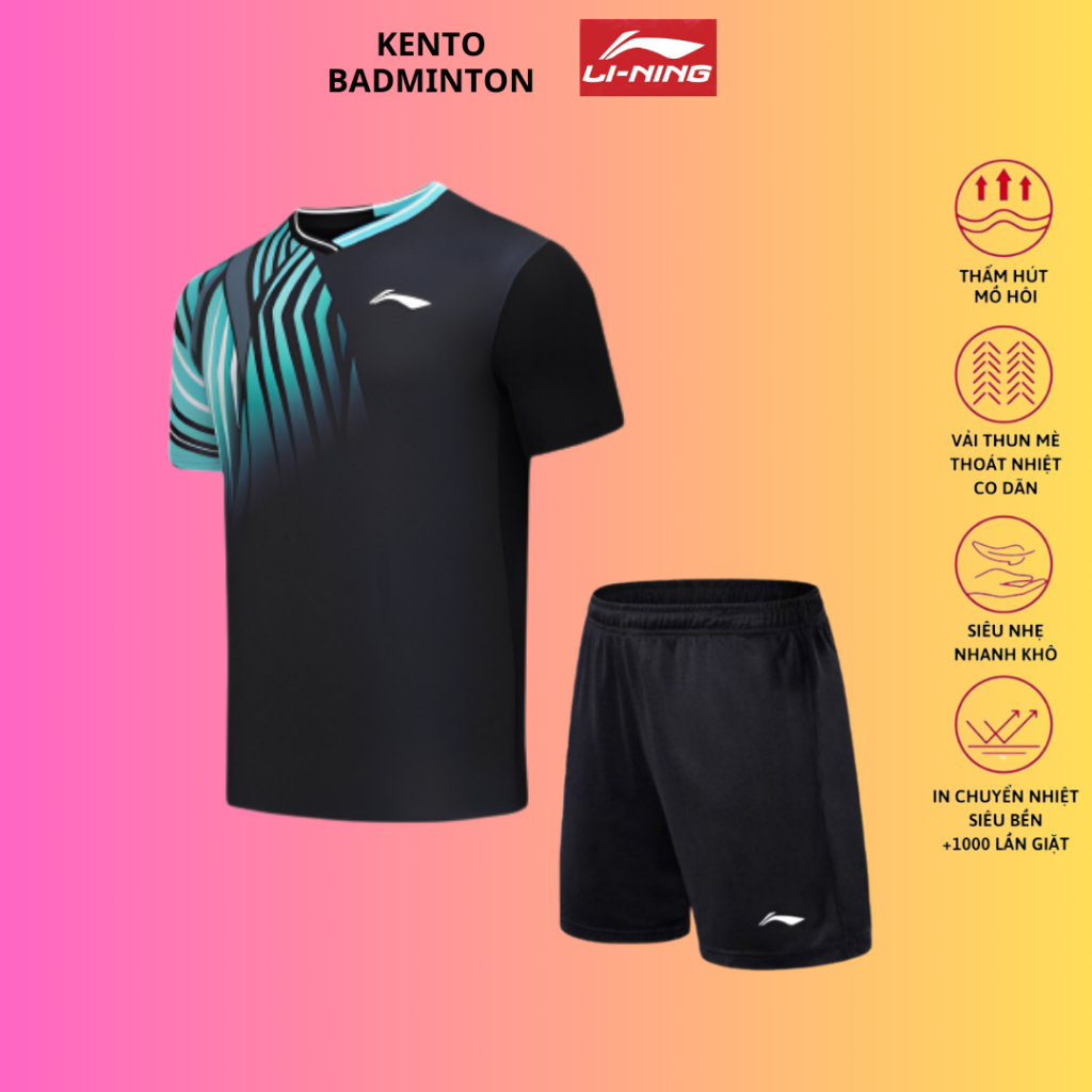 Áo Cầu Lông, Quần Cầu Lông, Bộ Cầu Lông Li Ning Nam Nữ, Vải Thoáng Khí STT378