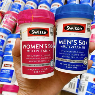 Vitamin tổng hợp nam, nữ Swisse Women + Men  từ 50 tuổi 60 viên Úc - Swisse Men's/Women's Ultivite 50+ Multivitamin ÚC