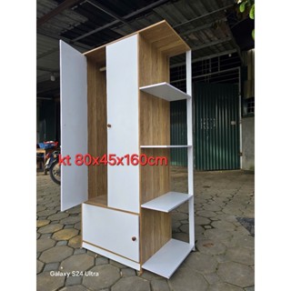 Tủ Đựng Đồ, Tủ Quần Áo Kệ 80x45 Cao 1600 3C