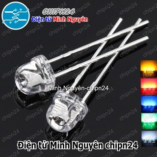 [50 CON] Led Lùn 5mm (Đỏ/Vàng/Xanh Lá/Dương/Trắng/Cam/Tím/Hồng/7 Màu RGB) - [Chọn Loại]