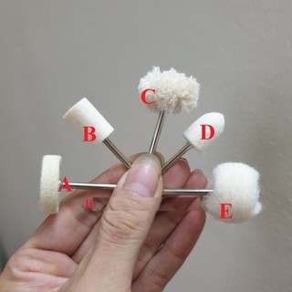 Đầu len đánh bóng kim loại, sườn điện thoại , đánh bóng kim loại trục 3mm
