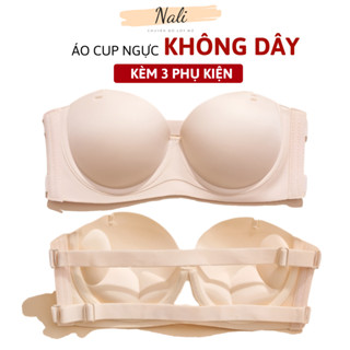 Áo Cup Ngực Không Dây Mặc Đầm Hở Lưng Đa Năng Có Gọng Đệm Vừa Giúp Tạo Khe Có Kèm Quai Dán Trong Suốt NL212