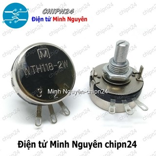 [1 CHIẾC] (F37) Biến trở 2W WTH118 Trắng (1K/2K2/4K7/10K/22K/47K/100K/470K/1M) - [Chọn Loại]