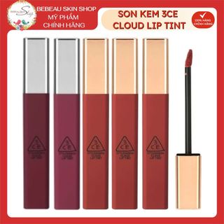 Son Kem 3ce Cloud Lip Tint [ BEBEAU ] Son 3CE Mịn Nhẹ Như Mây Macaron Red Needful Immanence Live A Little  Peach Tease