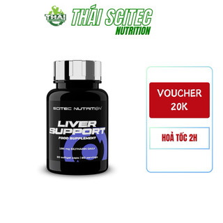 Viên bổ gan, mát gan Liver Support hộp 80 viên, giảm nóng trong | Scitec Nutrition