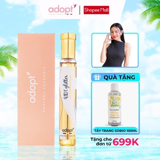 Nước hoa nữ ADOPT Lady Glitter EDP 30ML có nhũ bắt sáng hương Vani ngọt ngào gợi cảm