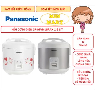 Nồi Cơm Điện Panasonic 1.0 & 1.8 lít: Cam Kết Chính Hãng, Hàng Mới Đập Hộp, Bảo Hành 12 Tháng