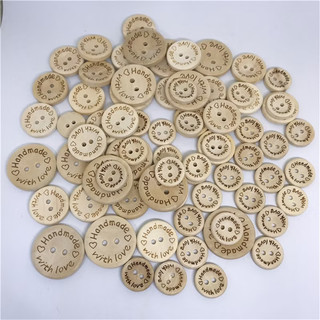 Nút gỗ tròn, nút gỗ ren - Set 10 cái