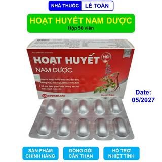 Hoạt huyết Nam Dược hỗ trợ tuần hoàn não bổ huyết an thần giảm đau đầu chóng mặt - Hộp 50 viên