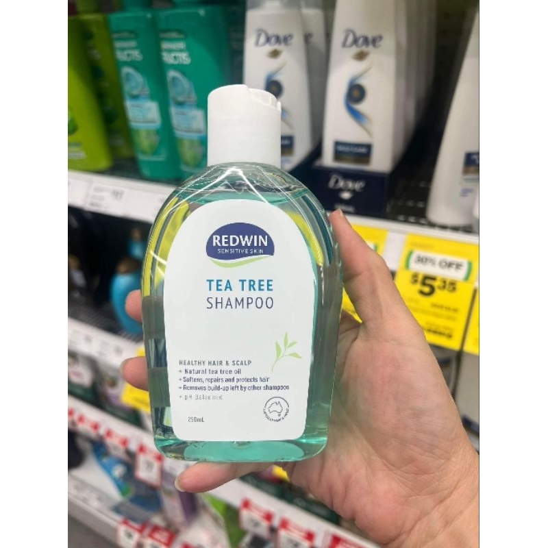 Dầu gội cây trà tea tree Redwin (mẫu mới)