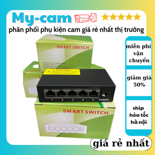 Bộ chia Poe 1 ra 4,Không cần cắm nguồn, lấy nguồn từ cổng POE, chạy được cáp mạng 4 sợi