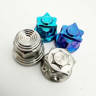 Tán Inox 304 CNC Mẫu Salaya Bít Đầu Nhiều Kích Thước Siêu Sáng Bóng Không Rỉ Sét Mọi Thời Tiết Phụ Kiện Xe PKPEE