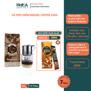 Cà phê chồn Hương Mai Cafe Premium Weasel Coffee nguyên chất hương thơm đậm đà 250gr