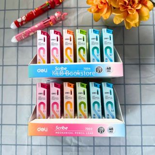  Ruột Bút Chì Kim Deli Ngòi Bút Chì Kim Deli 0.5  0.7mm Ms 7003  7004 Lõi Chì Bấm Nhỏ Gọn Tiện Lợi 