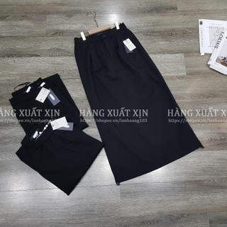 Chân váy công sở chân váy midi TMY nhấn ly mặc được 2 kiểu