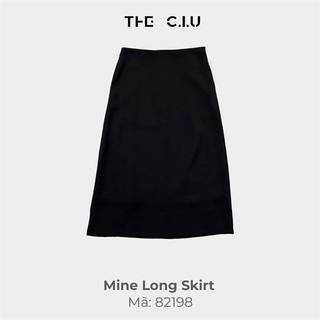 Chân váy midi trơn đơn giản the ciu - mine long skirt