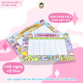 Thời khóa biểu Cô Tiên Xanh