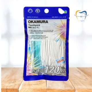 Okamura - Tăm nhựa Okamura chất lượng Nhật Bản (bịch 120 cây)