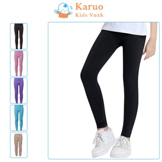  Quần legging bé gái VNXK chất cotton co giãn thoải mái với nhiều họa tiết 