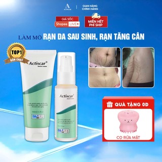 Kem Rạn Da Hỗ Trợ Mờ Rạn Da, Mờ Sẹo Thâm,Rạn Sau Sinh, Rạn Da Do Tặng Cân Actiscar 100ml