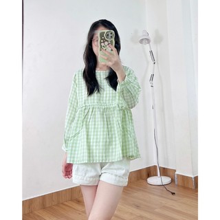 Áo kiểu nữ baby doll hot trend xinh xắn, dễ thương Rolisa RM011