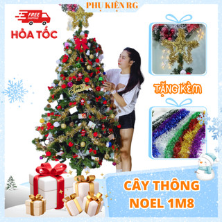 Cây thông noel 1m8 cây thông trang trí giáng sinh đẹp trưng bày ngoài trời phòng khách văn phòng shop quần áo quán cafe