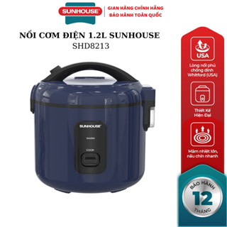 [chính hãng] NỒI CƠM ĐIỆN 1.2L SUNHOUSE SHD8213 - bảo hành 12 tháng