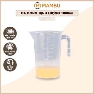 [Sỉ] Ca đong định lượng - Có chia vạch 1000ML - Dụng cụ gia đình - Thiết bị máy móc pha chế