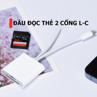 OTG và Cáp chuyển đổi kiêm đầu đọc thẻ nhớ SD TF cho.i.p,tablet táo