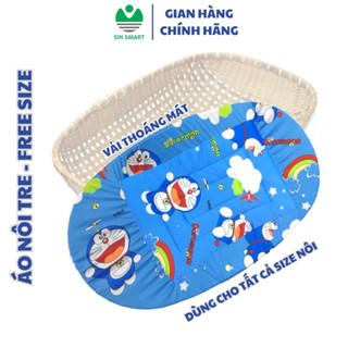  Áo nôi tre bọc nôi tre lót nôi tre cho bé nằm ngủ võng free size  85x55.90x60.100x60  cotton thoáng mát Sin Smart 