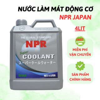 Nước làm mát ô tô - Nước mát động cơ ô tô màu xanh đỏ chính hãng NPR JAPAN 4L