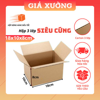 18x10x8 1 Hộp carton đóng hàng