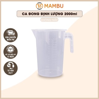 [Sỉ] Ca đong định lượng - Có chia vạch 2000ML - Dụng cụ gia đình - Thiết bị máy móc pha chế