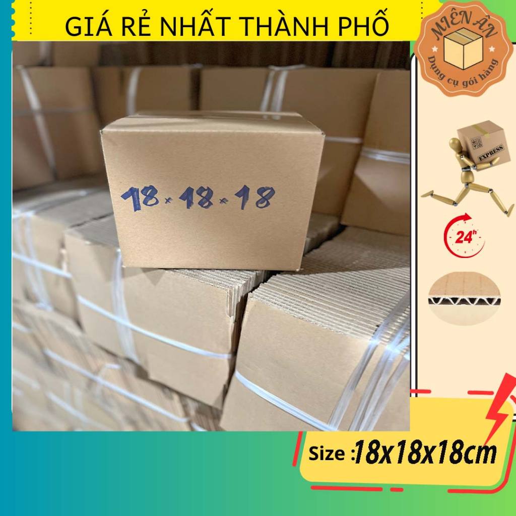 Combo 20 thùng G31 18x18x18 giấy carton gói hàng Everest