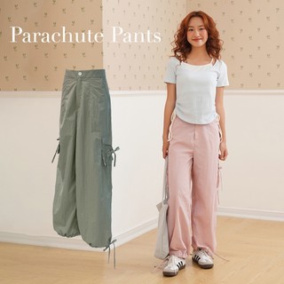 BLEUBIRD Quần túi hộp rút dây vải dù Parachute Pants