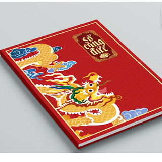 Sổ ghi Công đức a4 168trang bìa đỏ Việt lạc