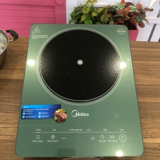 Bếp Từ Đơn Midea MIC221T0AGG | Màu Xanh Lục, 2200W, Có Sôi Liu Riu