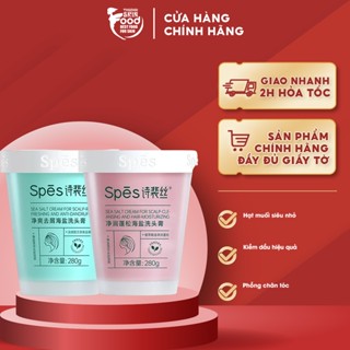 Dầu Gội Tẩy Tế Bào Chết Muối Biển Làm Sạch Sâu, Hỗ trợ Giảm Gàu, Tóc Bồng Bềnh SPES Sea Salt Cream For Scalp 280g