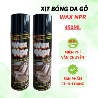 Xịt bóng nội thất ô tô, Xịt bóng xe máy - Phục hồi nhựa nhám, dưỡng đen da, nhựa, cao su WAX NPR