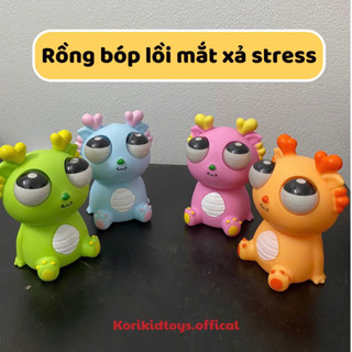 Đồ chơi rồng bóp  mắt lồi squishy đàn hồi size lớn, mắt có thể xoay được  giảm căng thẳng, stress