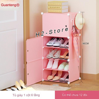  “XẢ KHO” TỦ GIÀY NHỰA LẮP GHÉP 6 NGĂN ĐỰNG GIÀY DÉP  để được 12 đôi  