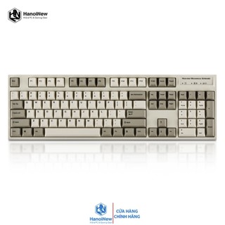 Bàn Phím Cơ Leopold FC900R PD BT White Grey Bluetooth - Hàng chính hãng