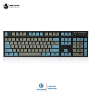 Bàn Phím Cơ Leopold FC900R PD BT Blue Grey Bluetooth - Hàng chính hãng