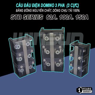 Cầu Đấu Điện Domino, Cầu Đấu Điện Domino 3 Pha 60A/100A/150A (3 Cực) winsun Terminal
