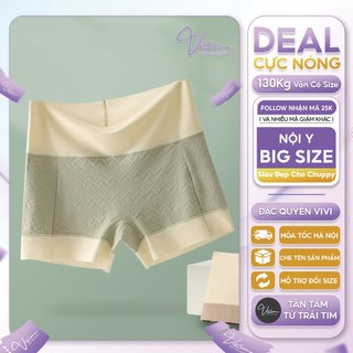 Quần lót nữ Bigsize thông hơi - Quần lót big size mặc váy - Quần boxer nữ big size cạp cao tới 100Kg - Mã N54