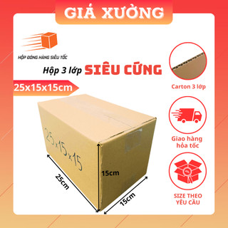 25x15x15 1 Hộp carton đóng hàng