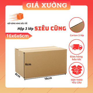 16x6x6 10 Hộp carton đóng hàng