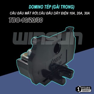 Cầu đấu điện Domino, cầu đấu mắt rời, cầu đấu dây điện, domino tép 2 tầng TBD-10A, 20A